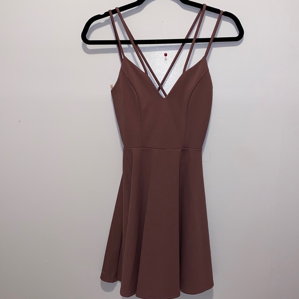 Purple flowy dress